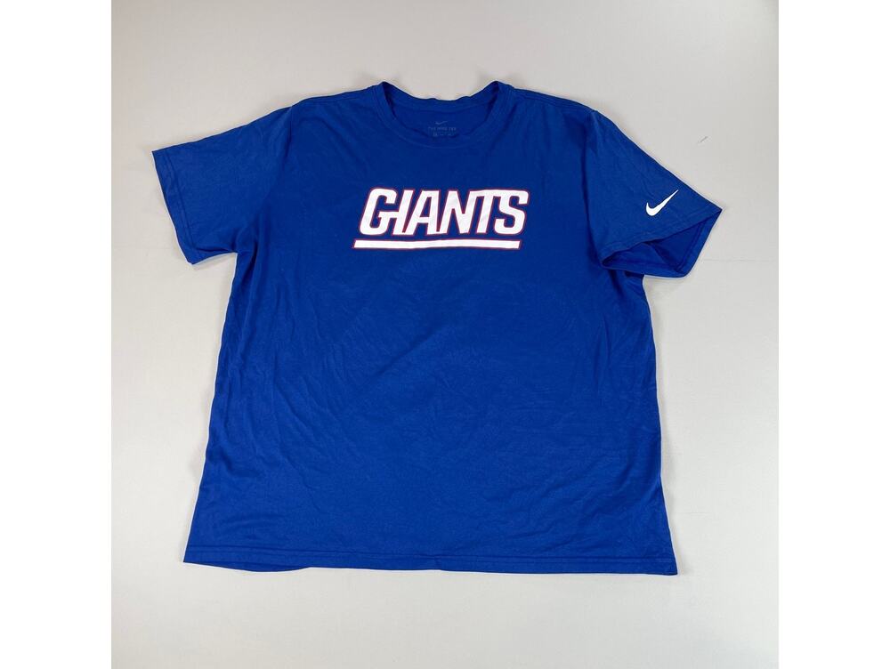 Nike Mens Dri Fit Giants Logo Tee Blue XXL